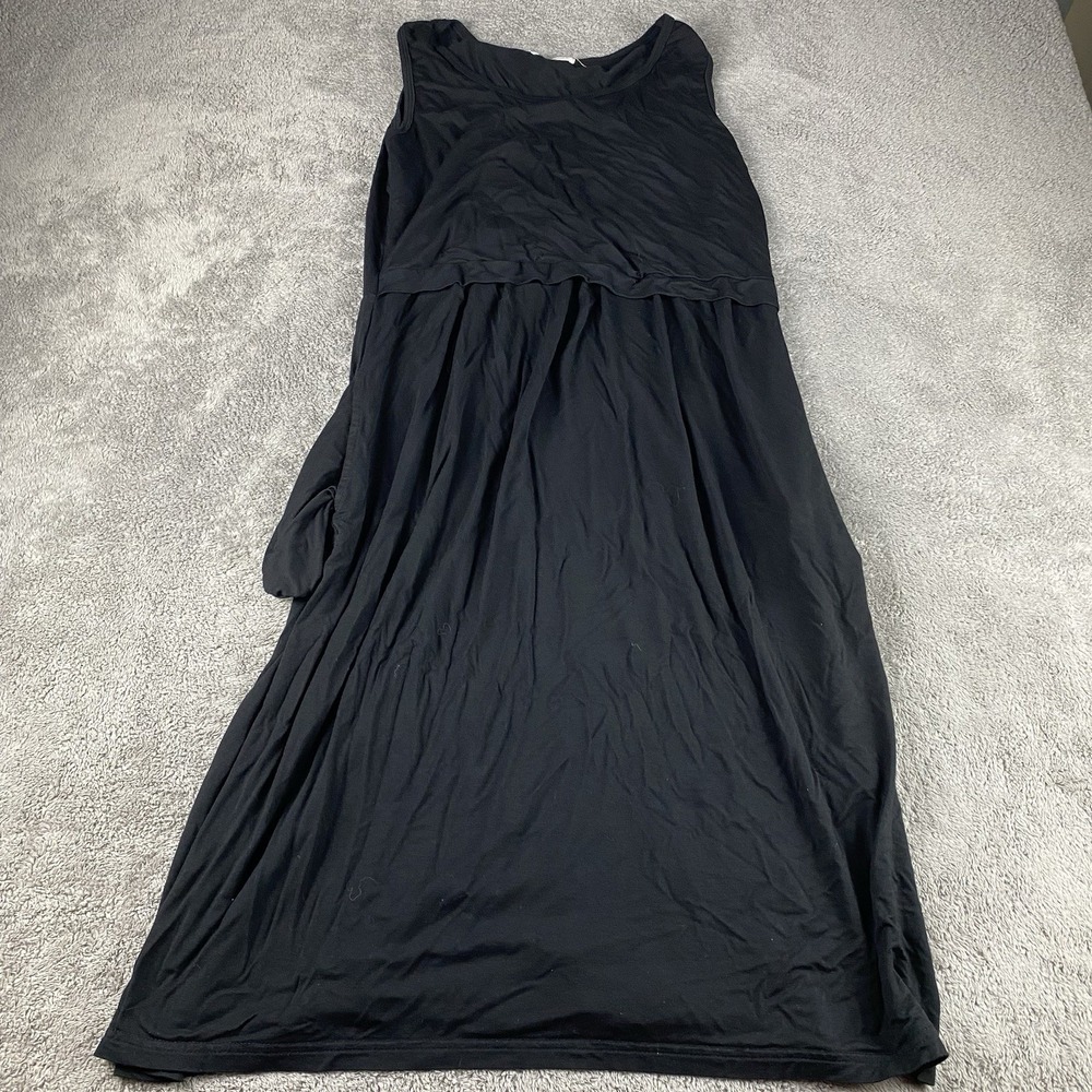 Bear Island Tank Dress Womens Medium Black Scoop Neck